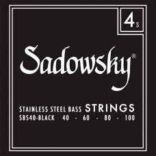 SADOWSKY SBS BLACK LABEL BASS STRINGS STAINLESS 40-100