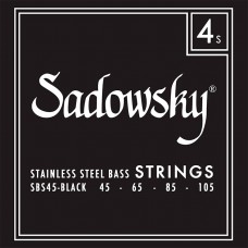 SADOWSKY SBS BLACK LABEL BASS STRINGS STAINLESS 45-105 